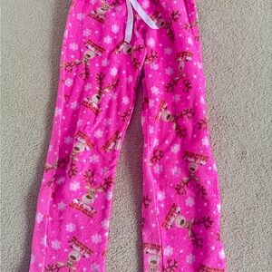 Pink Reindeer Kids Pajamas